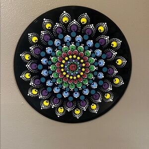 Funky hand painted record
